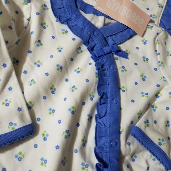 Gymboree Darling Butterfly NWT blanket & 3-6 Month footed sleeper - Picture 4 of 5